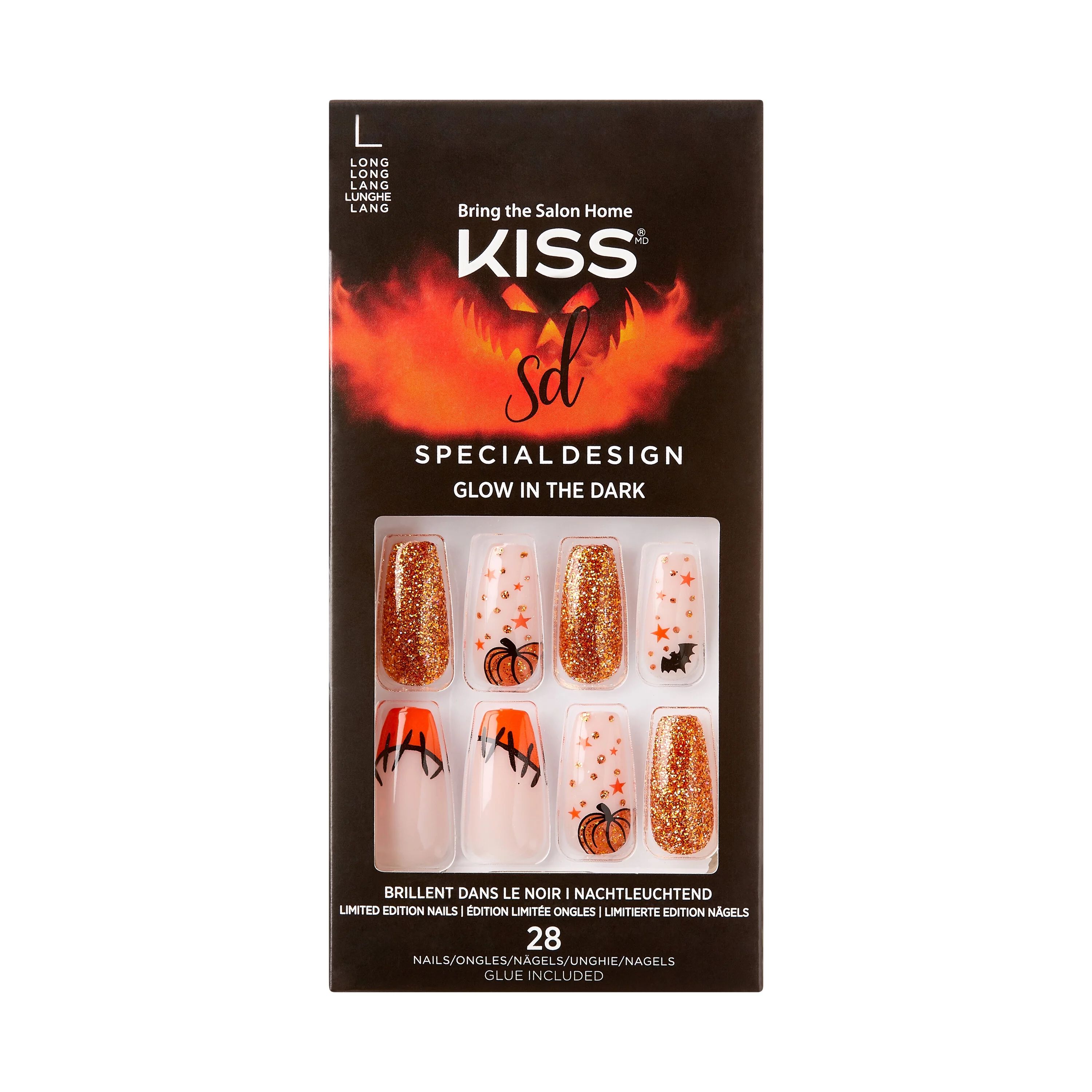 KISS Halloween Special Design Nails, ‘Wicked’, 28 Count | Walmart (US)