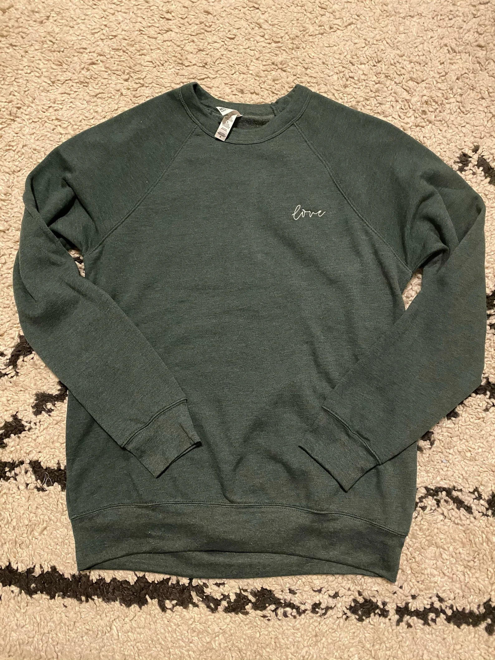 Love Sweatshirt  Embroidered Crewneck | Etsy | Etsy (US)