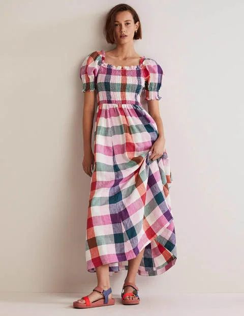 Smocked Bodice Midi Dress | Boden (US)