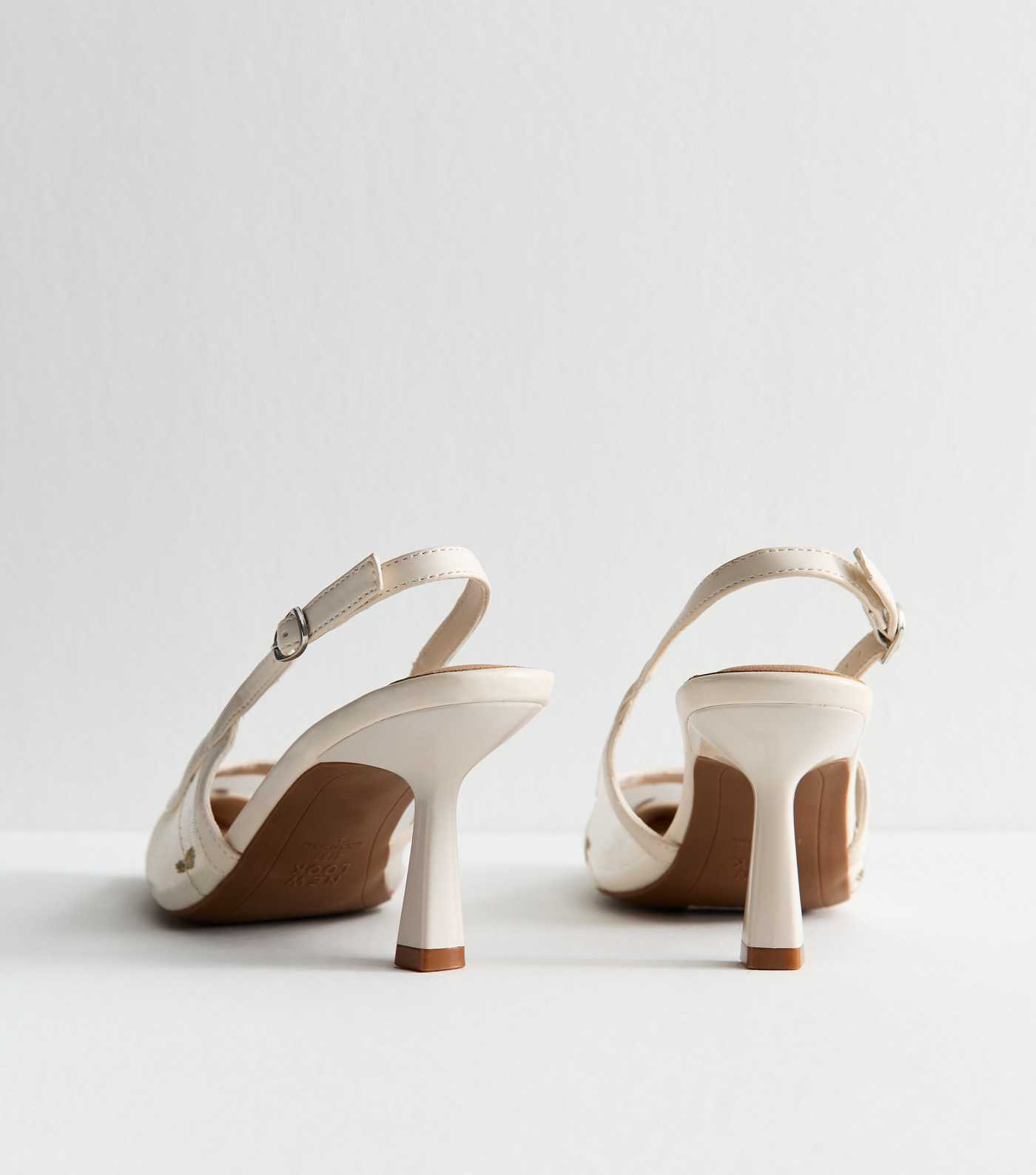 Off White Floral Embroidered Mesh Slingback Shoes
						
						Add to Saved Items
						Remove fr... | New Look (UK)