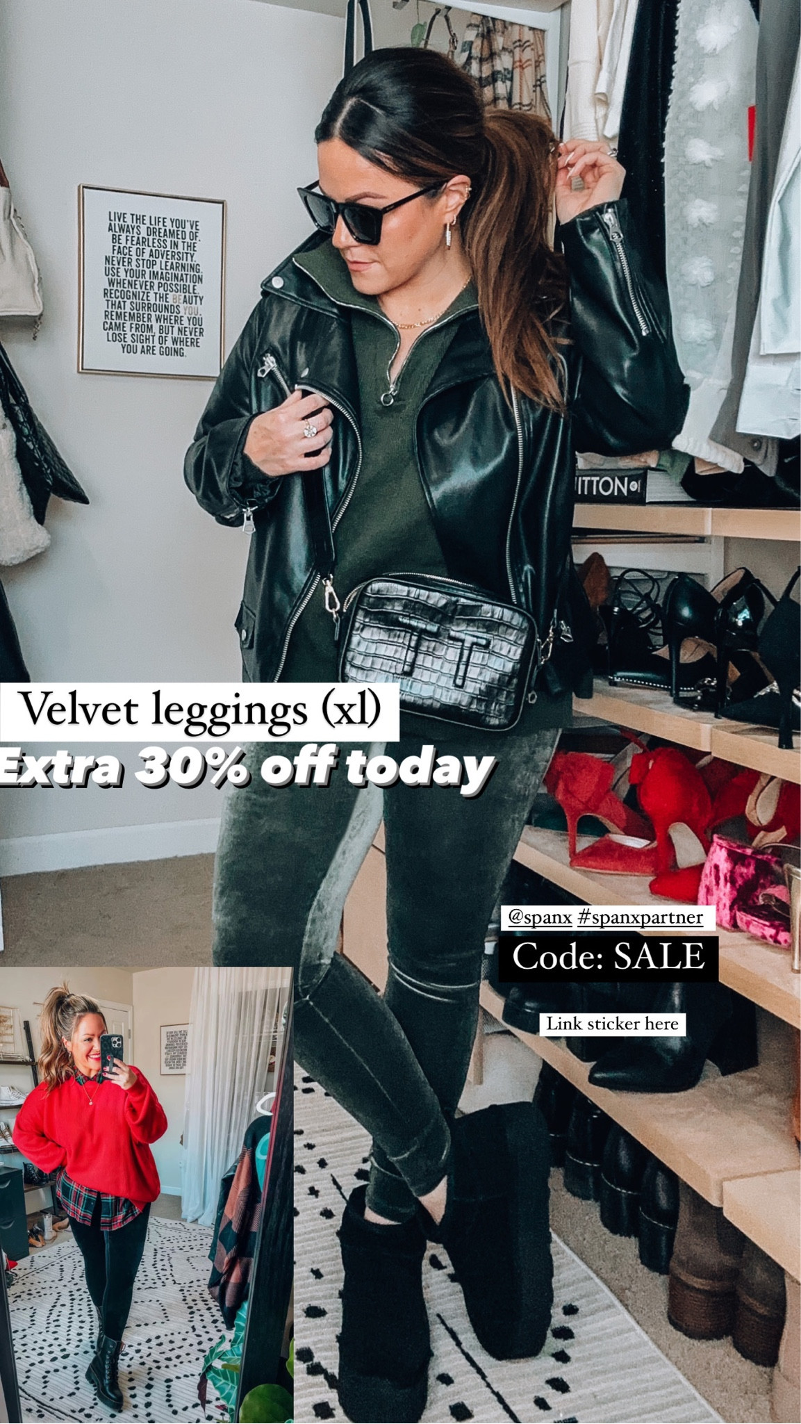 Spanx sale alert - style tip - midsize - size 14 - leggings - use code: SALE

#LTKstyletip #LTKcurves #LTKsalealert