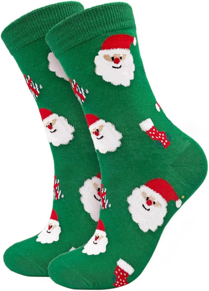 Rutuioy Christmas Socks for Women, Fun Novelty Crew Socks, Stocking Stuffers for Mom Mother Gifts | Amazon (US)