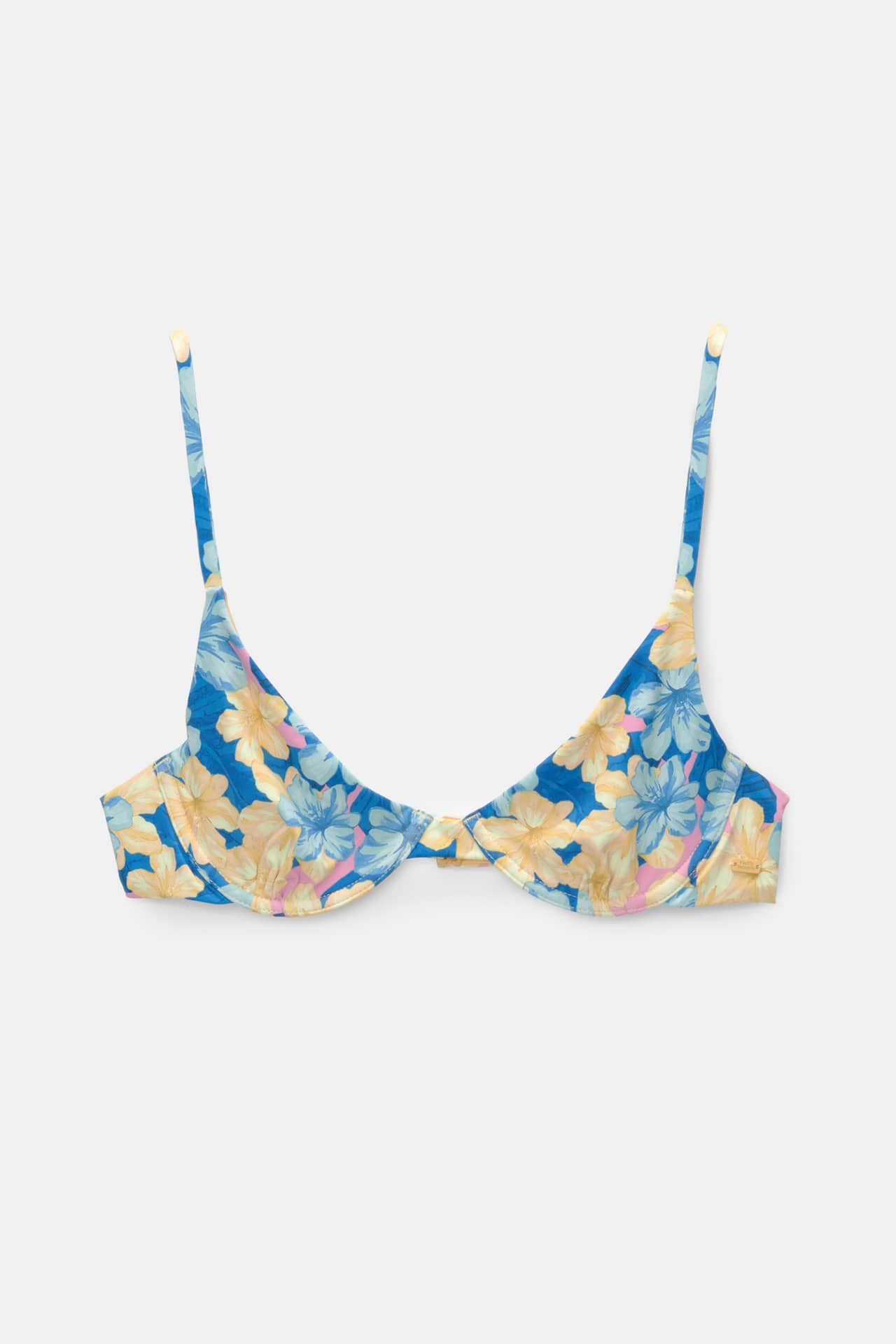 Floral balconette bikini top | PULL and BEAR UK