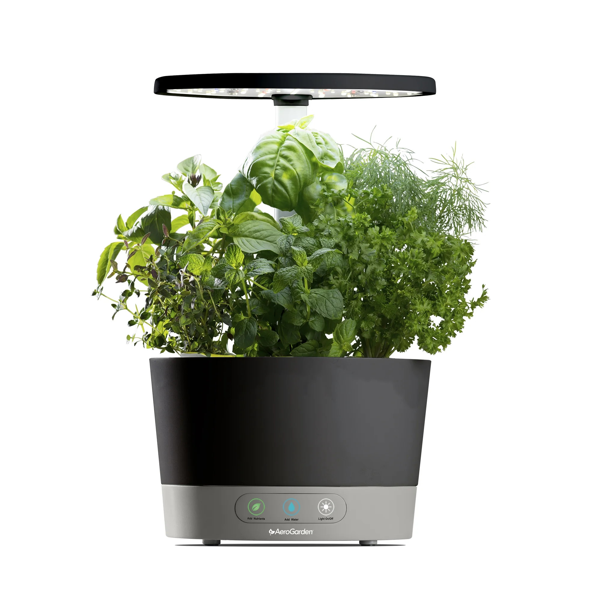 AeroGarden Harvest 360, Black with Gourmet Herbs Seed Kit - Walmart.com | Walmart (US)