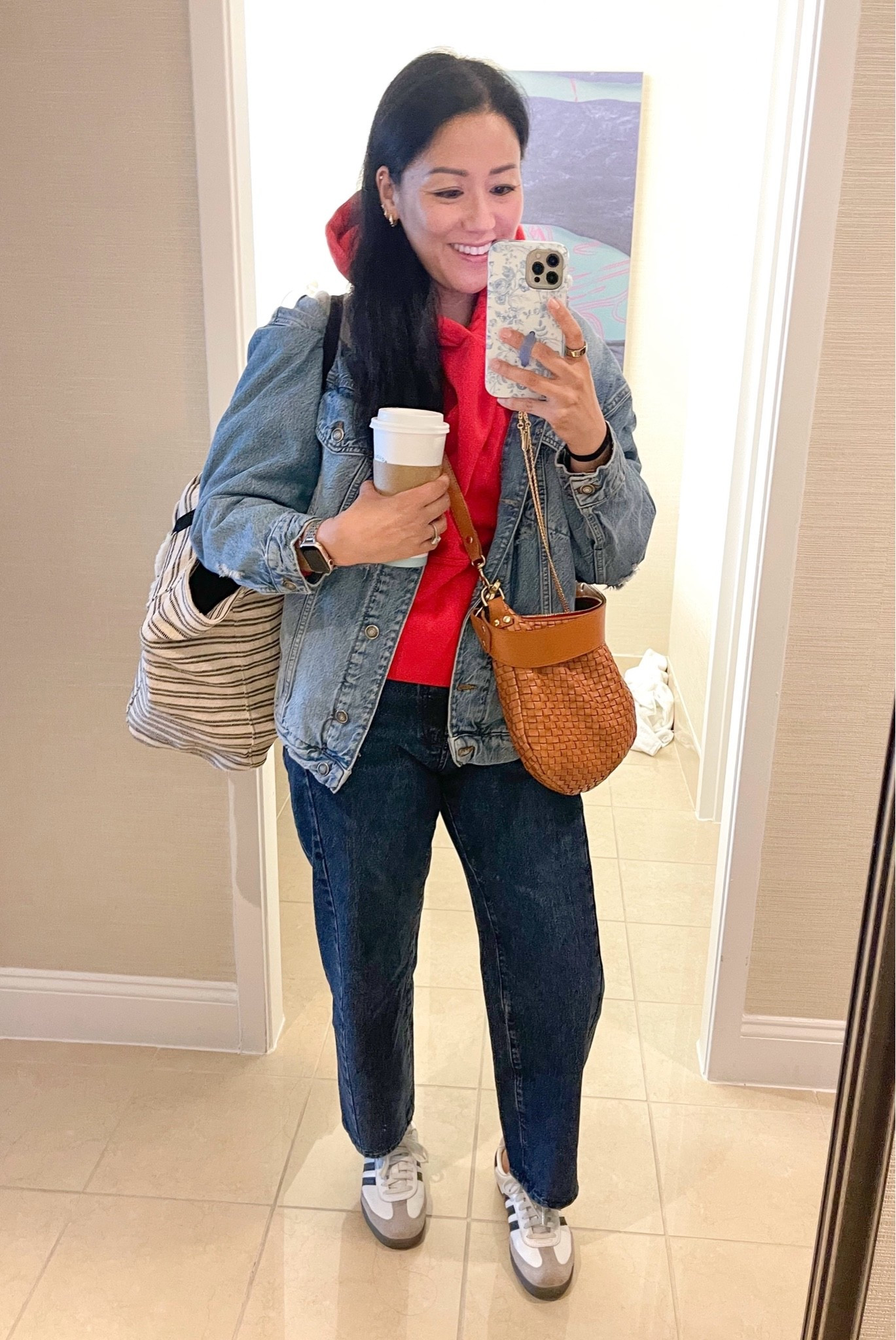 Size XS jacket and hoodie
Size 26 jeans
Sized down 1/2 in Sambas

#LTKootd #LTKgrwm #LTKmomlife