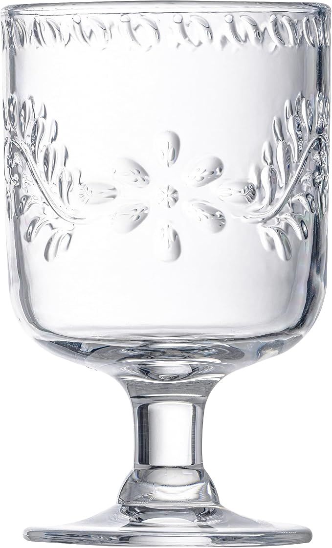 KLIFA- RENO- 12.8 ounce, Set of 4, Stackable Heavy-duty Acrylic Wine Glass, Plastic Juice Cup, Sh... | Amazon (US)