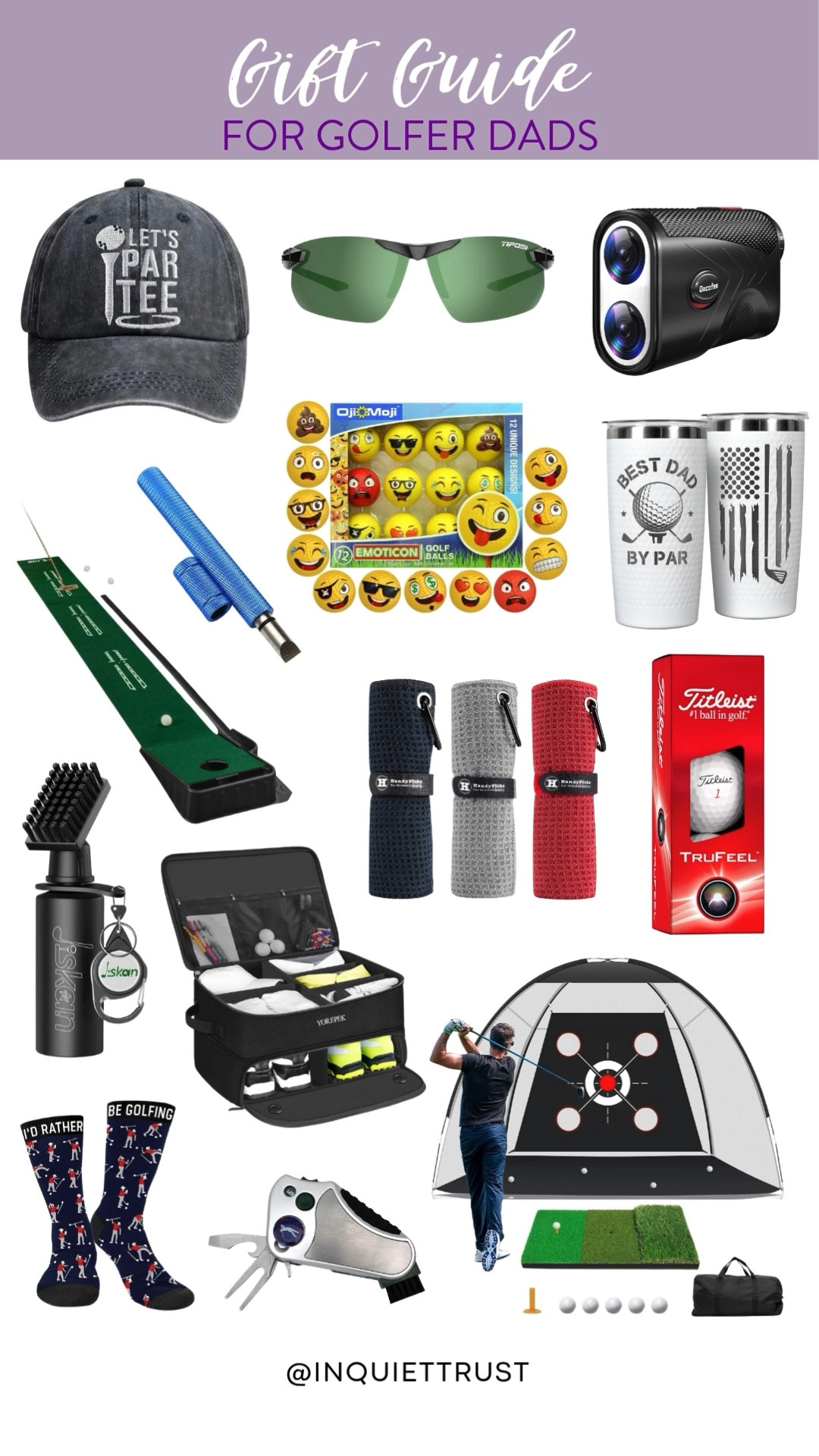 If your father lives and breathes golf, this gift guide from Amazon is for you. Help him perfect his swing with new golf balls, a high-tech rangefinder, or this fun pair of socks. Get ready to tee up the perfect Father's Day gift!
#techgadgets #giftsforhim #sportyessentials #activedad

#LTKGiftGuide #LTKMens #LTKSeasonal