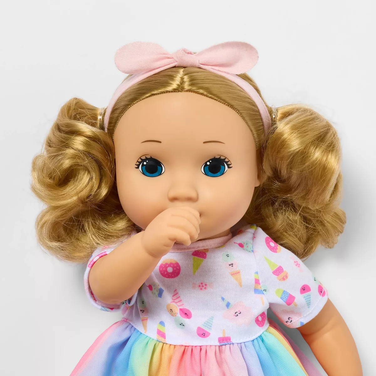 14" Toddler Baby Doll - Blonde Hair + Blue Eyes - Gigglescape™ | Target