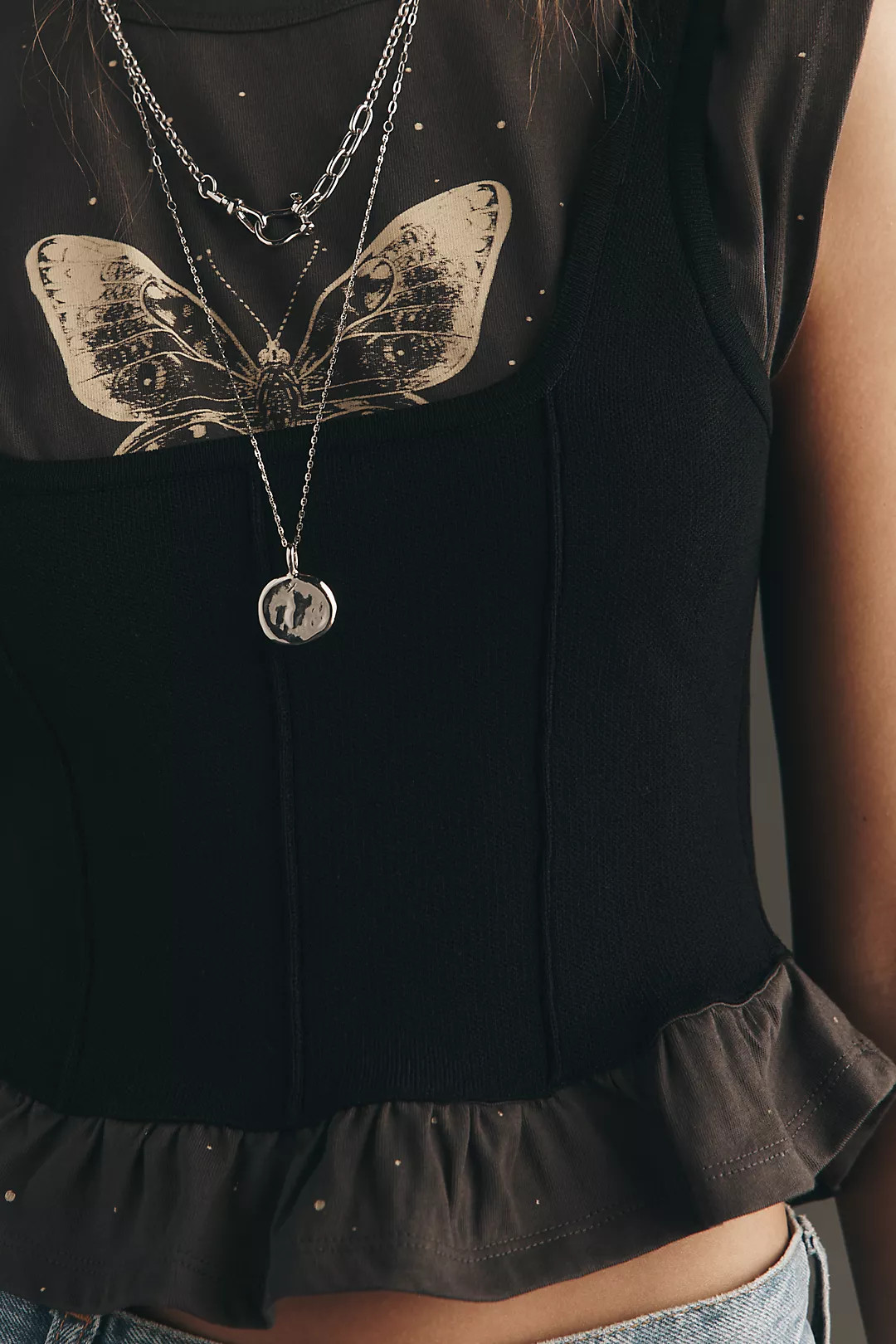 By Anthropologie Sleeveless Crew-Neck Compact Layered Sweater Tank | Anthropologie (US)
