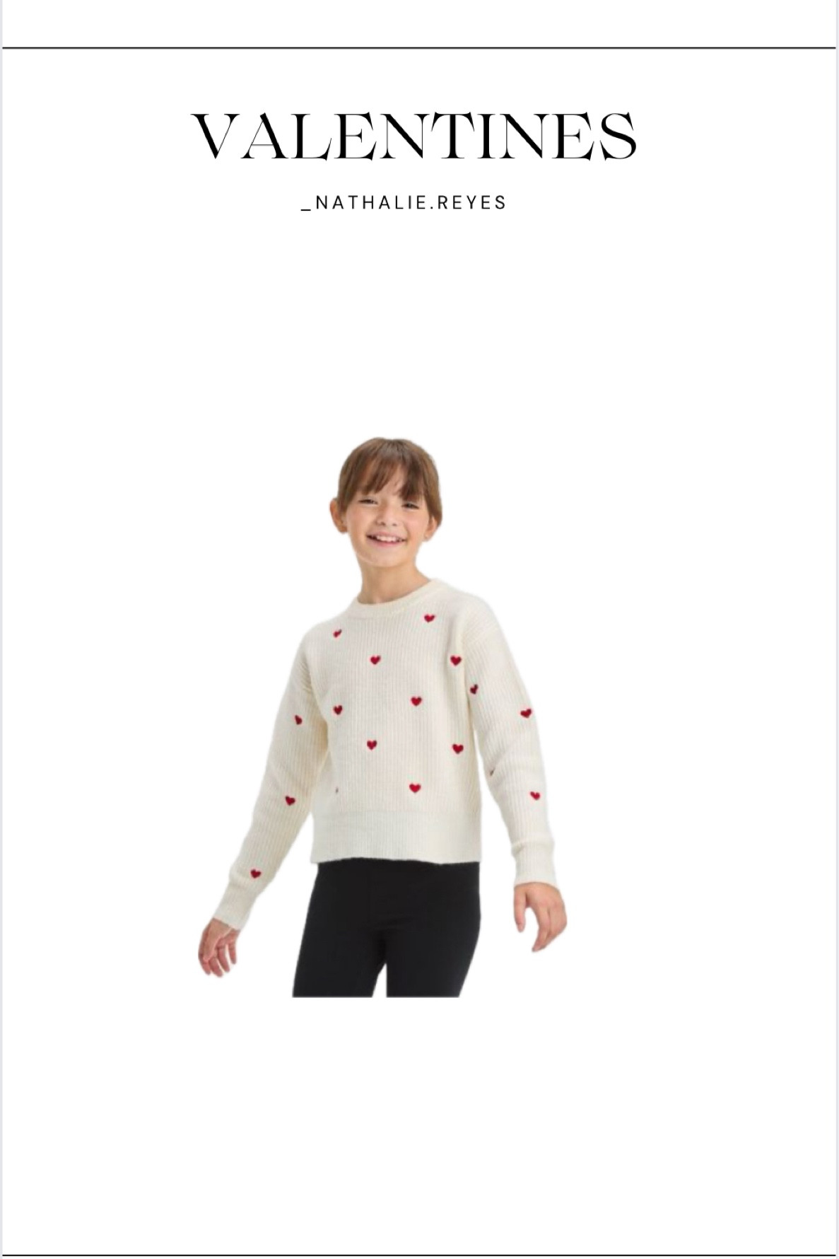 Valentine’s sweater for the big girls 
Girls valentine sweatshirt 

#LTKSeasonal #LTKMostLoved #LTKkids