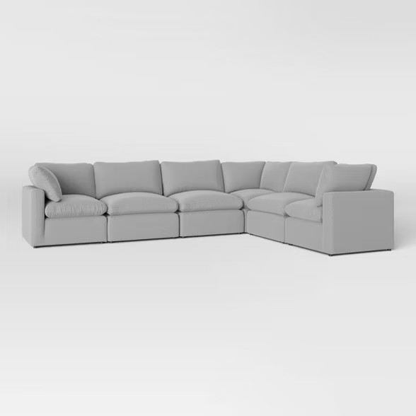 6pc Allandale Modular Sectional Sofa Set Gray - Project 62™ | Target