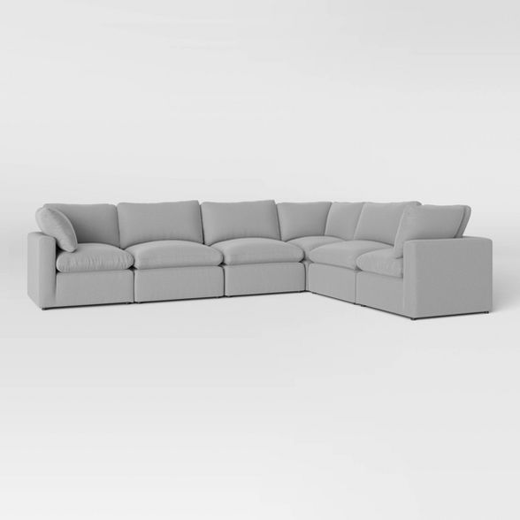 6pc Allandale Modular Sectional Sofa Set Gray - Project 62™ | Target