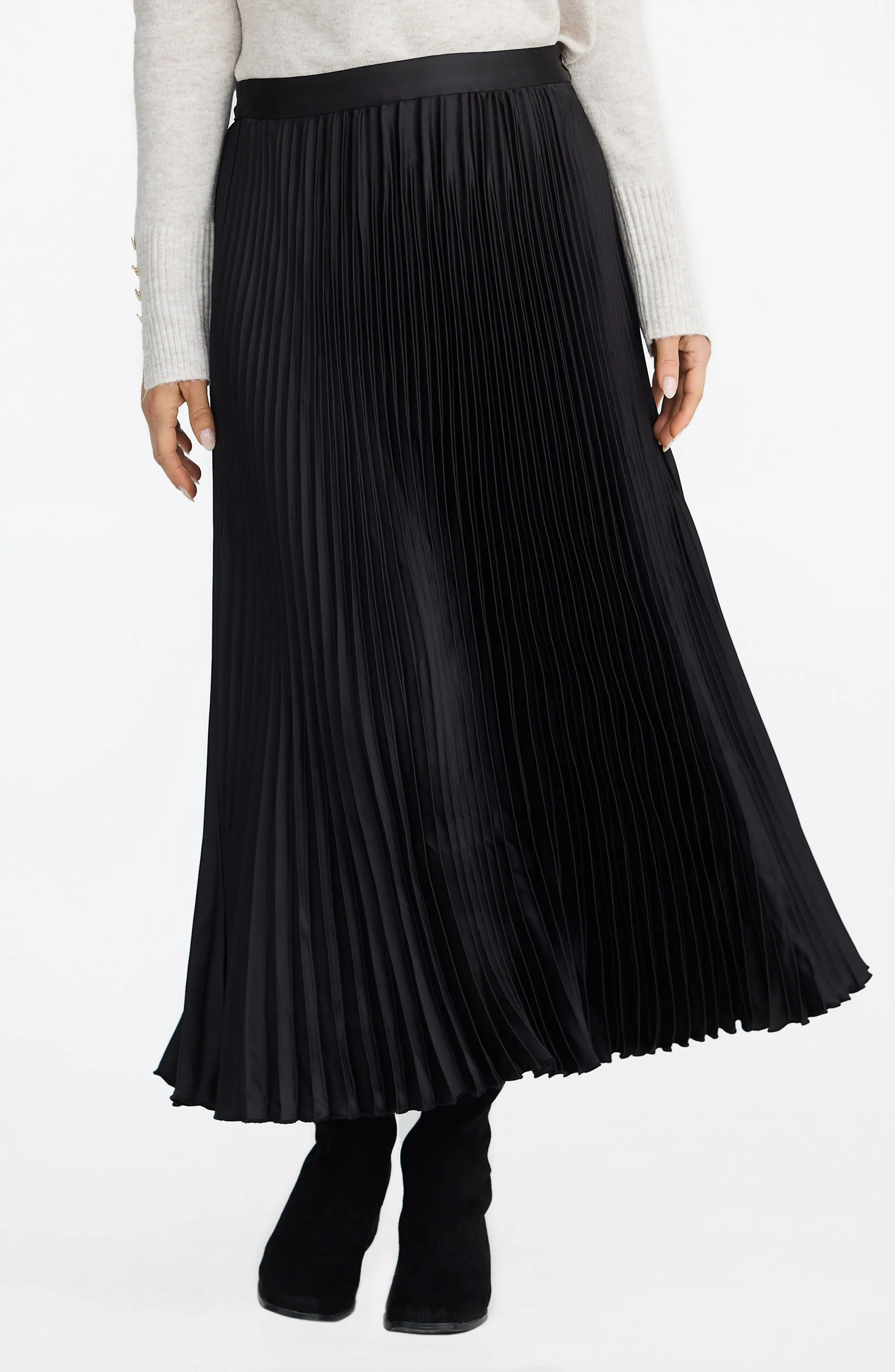 Brave+True Identity Pleated Satin Skirt (Women) | Nordstrom | Nordstrom