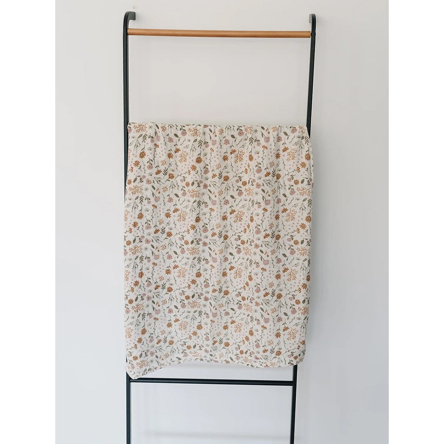 Muslin Swaddle, Meadow Floral | SpearmintLOVE