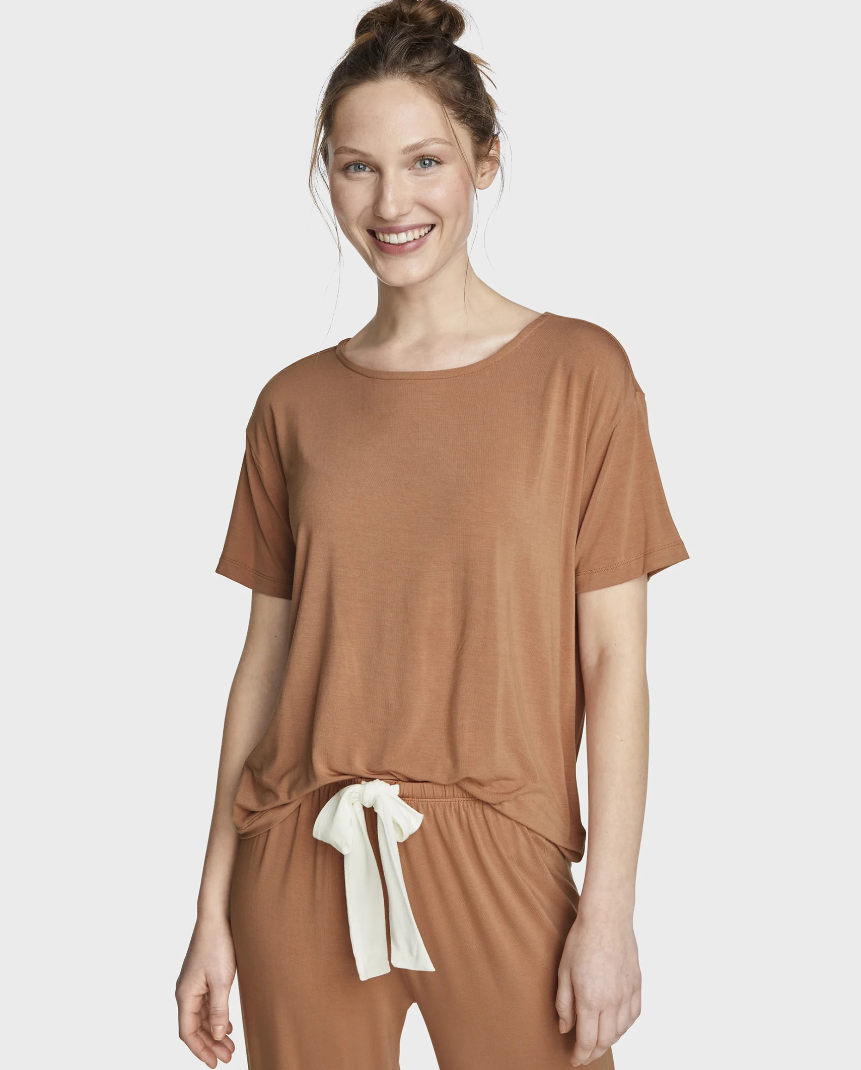 Womens Modal Pajama Top - chai | PJ Place