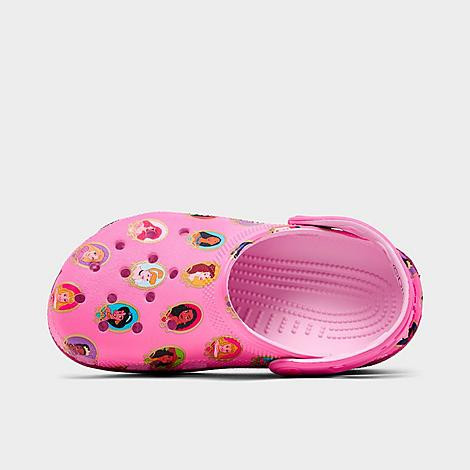 Crocs Girls' Little Kids' Disney Princess Classic Clog Shoes in Pink/Pink Multi Size 11 | Finish Line (US)