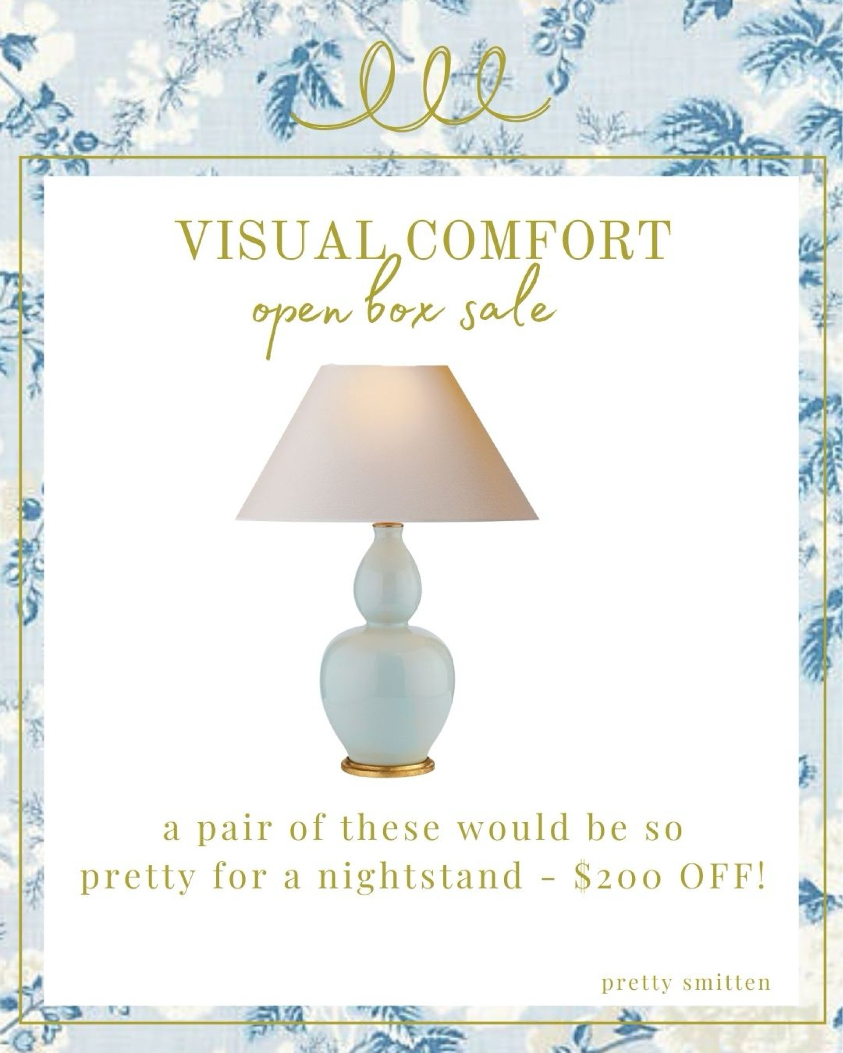 Beautiful blue table lamps, nightstand lamps, gourd lamp, visual comfort sale

#LTKsalealert #LTKhome