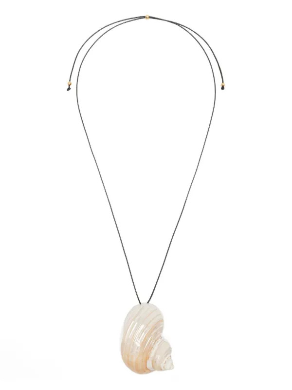 Sea shell-pendant necklace | Farfetch Global