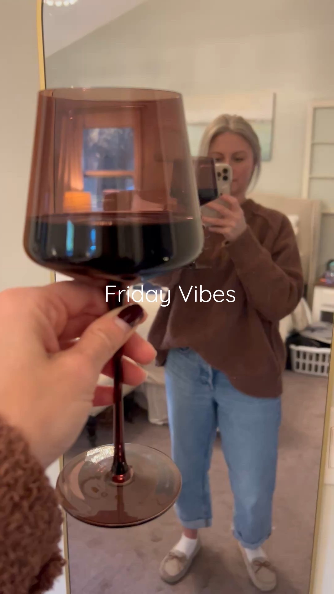 It’s 5:15, I’m cold and these are my Friday vibes! A glass of red wine, my coziest sweater, my slippers, got my hair done yesterday and a new lip gloss today and I am feeling myself 🤗

#LTKmomlife #LTKOver40 #LTKselfcare