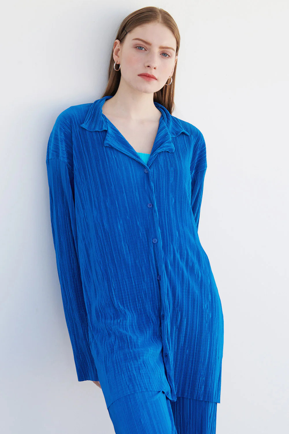 Maria Oversized Plisse Shirt | Storets (Global)
