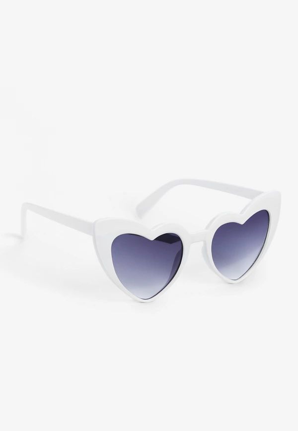 White Heart Sunglasses | Maurices