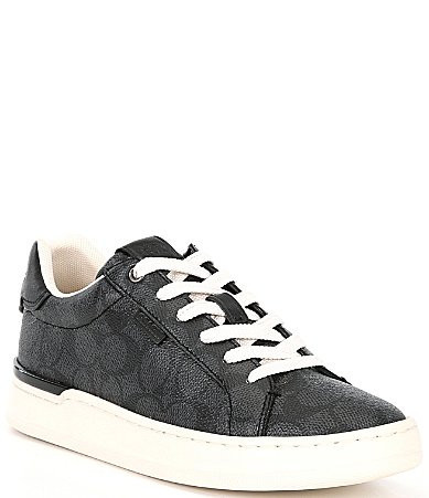 COACH Lowline C Logo Print Canvas Sneakers - 10 | Dillard's