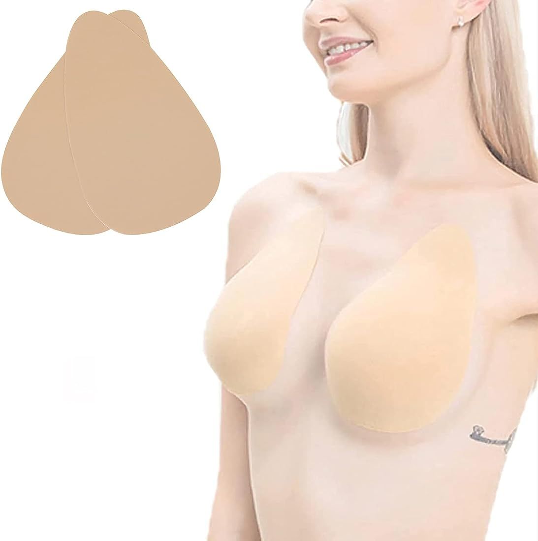 Invisible Breast Lift Tape Adhesive Sticky Push Up Bra for A-E Cup Large Breast | Amazon (US)