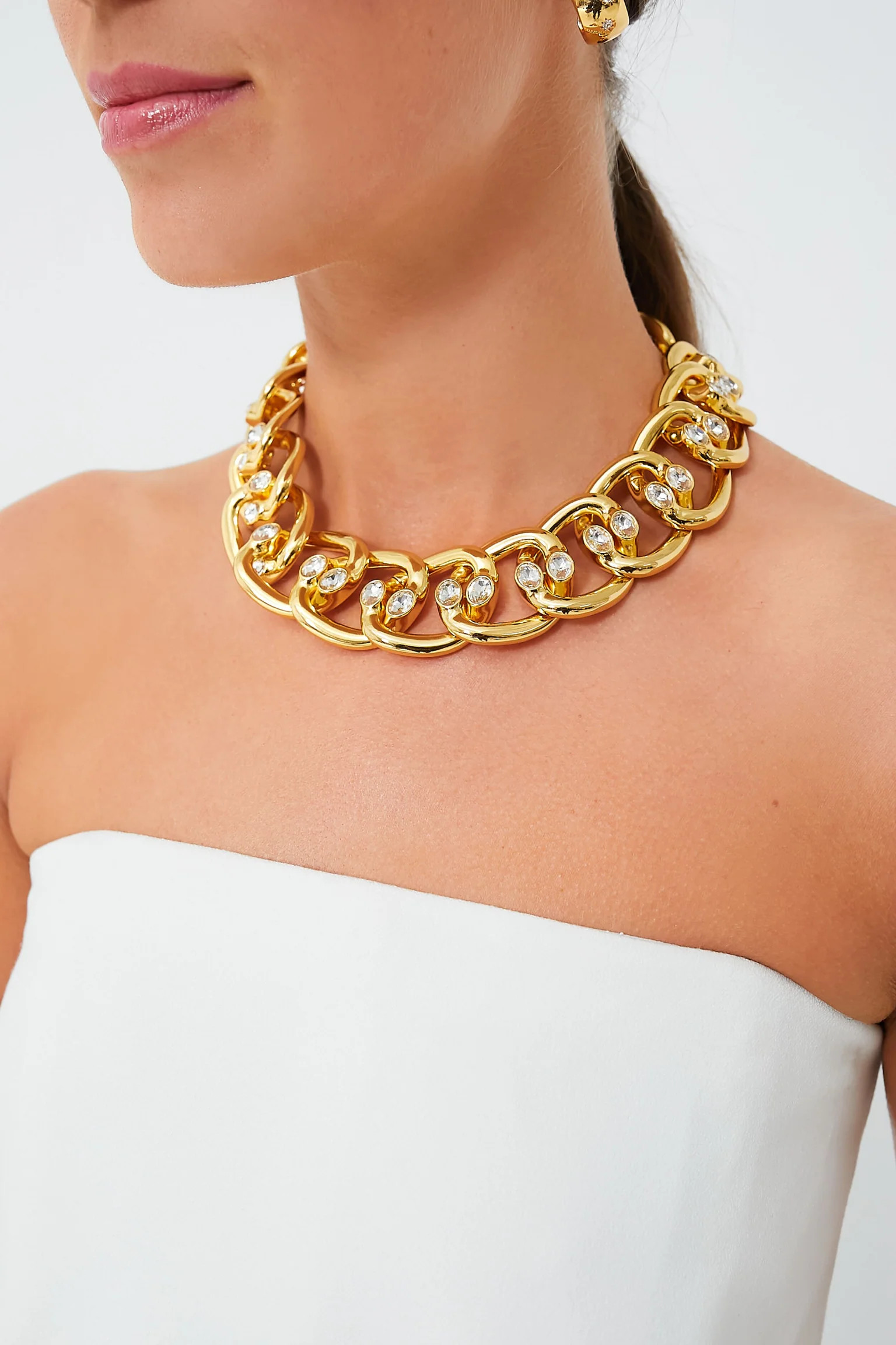 Gold Elliana Flat Chain Necklace | Tuckernuck (US)