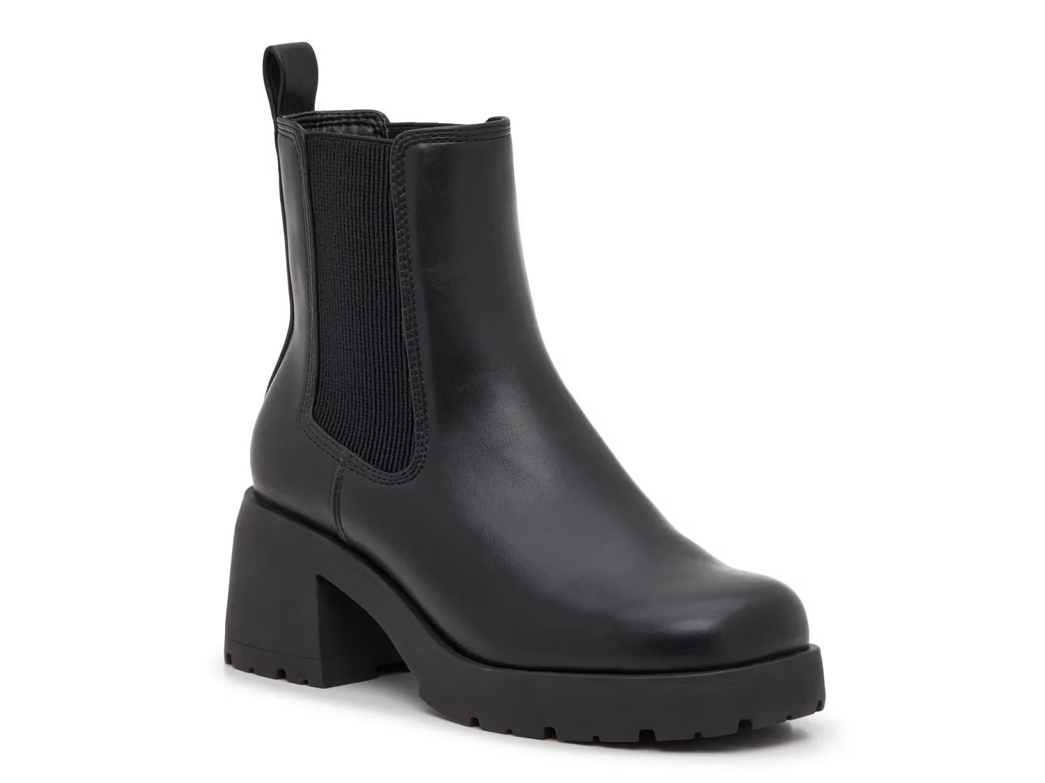 Steve Madden Brontey Chelsea Boot | Women's | Black Synthetic | Size 8.5 | Boots | DSW