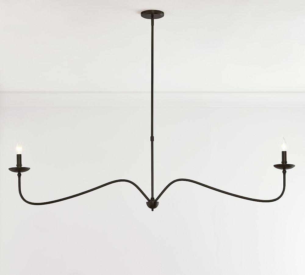Lucca Iron Linear Chandelier | Pottery Barn (US)