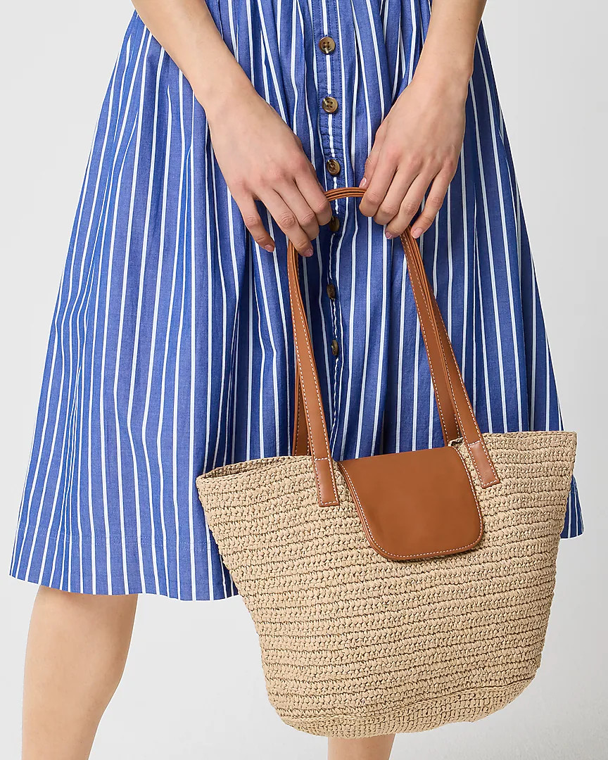 Straw tote bag | J.Crew Factory
