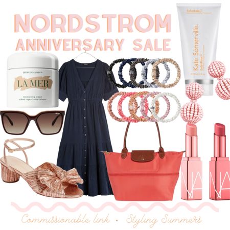 Nordstrom anniversary deals! Dress lip balm loeffler Randall shoes sandals bag sunglasses La mer exfoliate earrings 

#LTKSeasonal #LTKxNSale #LTKBacktoSchool