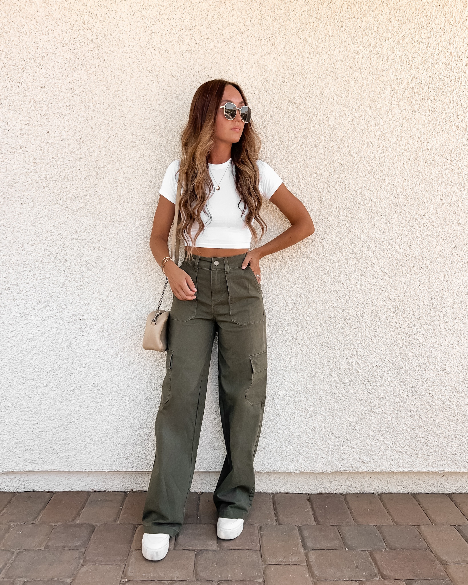 Casual cargo pants outfit. Linked more cargo pants I’m loving + a long sleeve option for cooler temps!

// fall fashion, fall outfit, fall outfits, fall trends, cargo pants, utility pants, casual outfit, casual fall outfit, fall transition outfit, fall transitional outfit, travel outfit, white t-shirt, white tee, white long sleeve top, white sneakers, neutral outfit, neutral fashion, neutral style, Target, Lulus, Abercrombie, Quay (10.9)

#LTKtravel #LTKSeasonal #LTKitbag #LTKfindsunder100 #LTKsalealert #LTKfindsunder50 #LTKshoecrush #LTKU #LTKstyletip