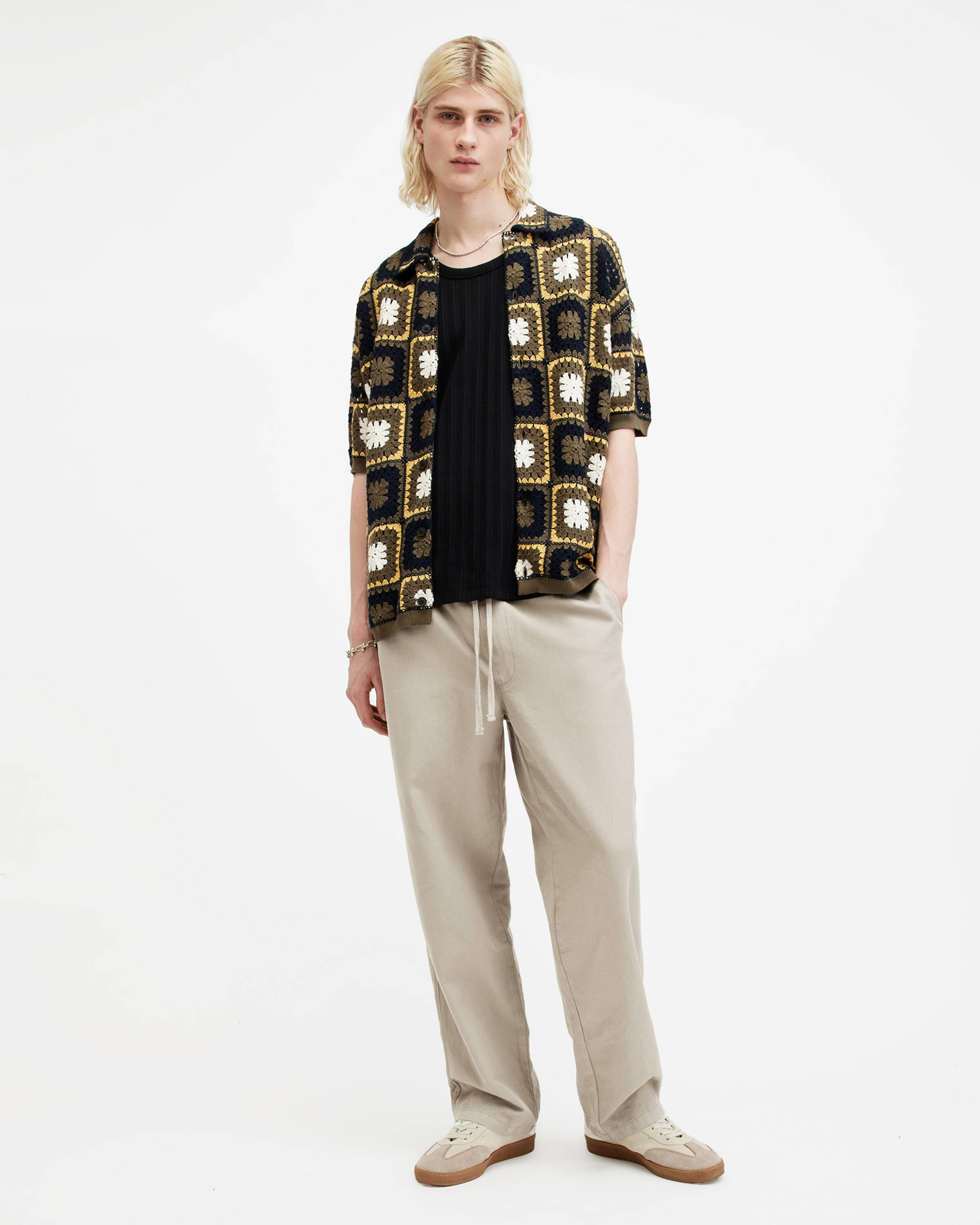 Hanbury Linen Blend Trousers | AllSaints UK