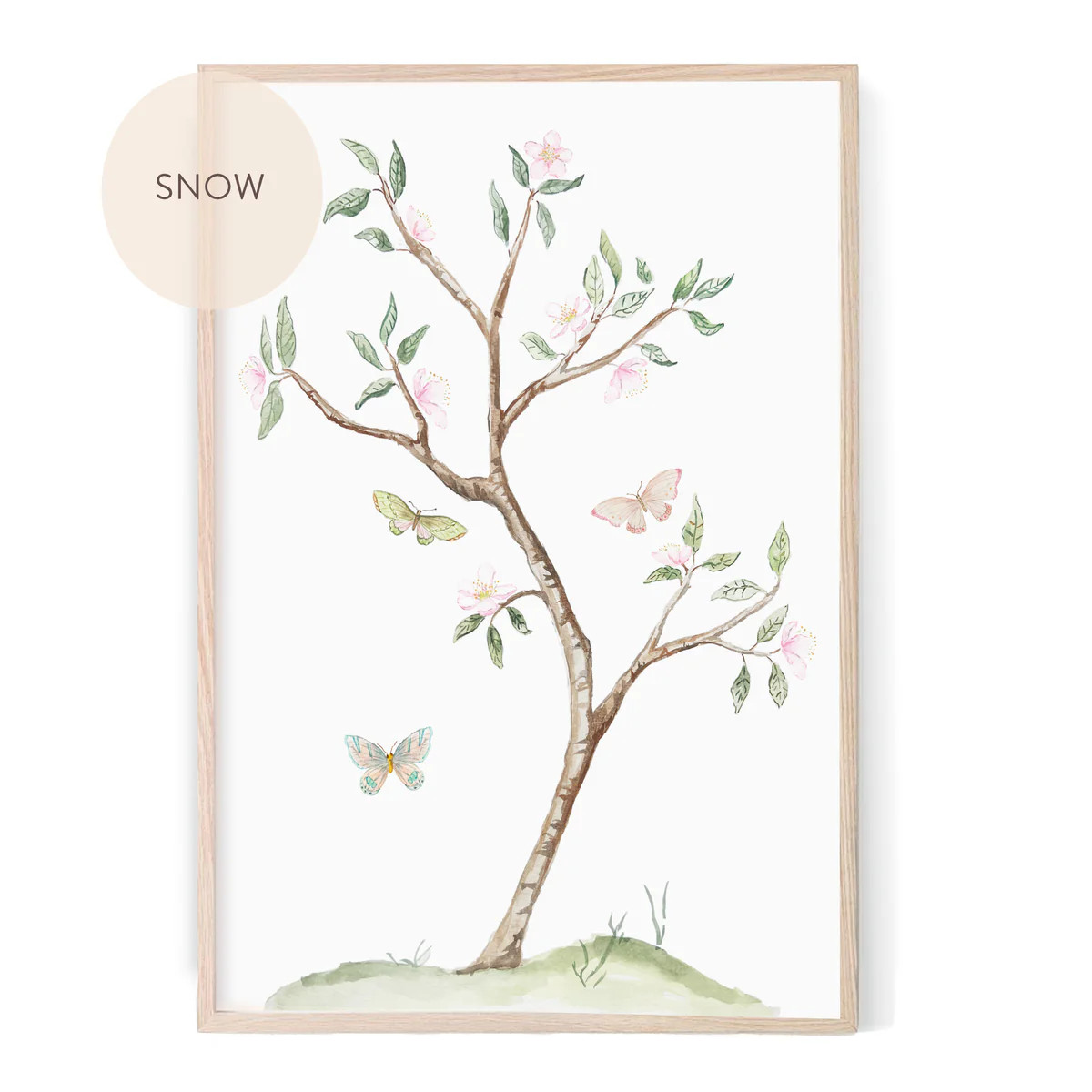 Original Chinoiserie Cherry Blossom Tree Art Print | Sweet Pea and Whimsy