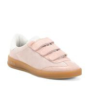 Made In Portugal Suede Monza Velcro Low Profile Sneakers | TJ Maxx