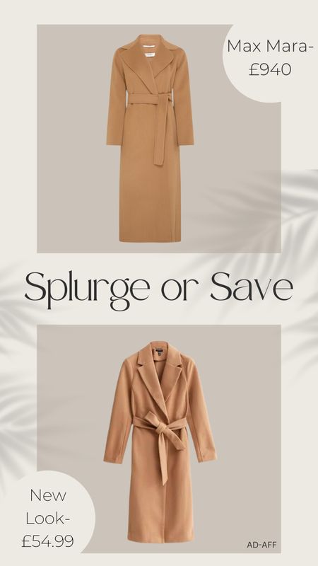 Splurge or Save 🤎
Camel belted coat 

#LTKsalealert #LTKSale #LTKstyletip