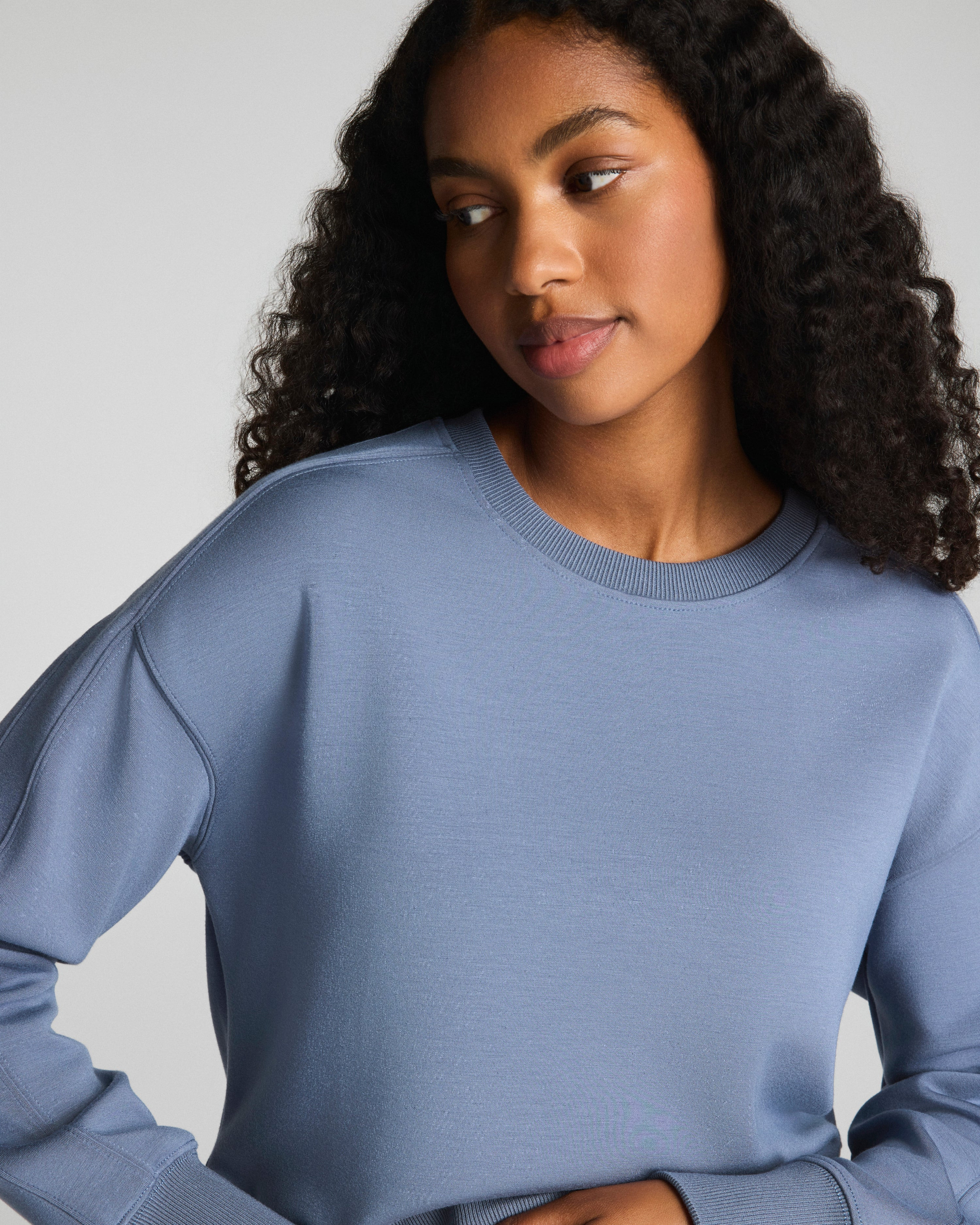 AirEssentials Luxe Crewneck Long Sleeve Top | SPANX | Spanx