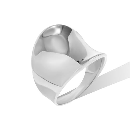 Chunky Rings for Women Size 6-11 Statement Rings Thumb Rings Bold Thick Ring Fashion Wide Band Ring Chunky Jewelry (Style 4, 8) | Amazon (US)