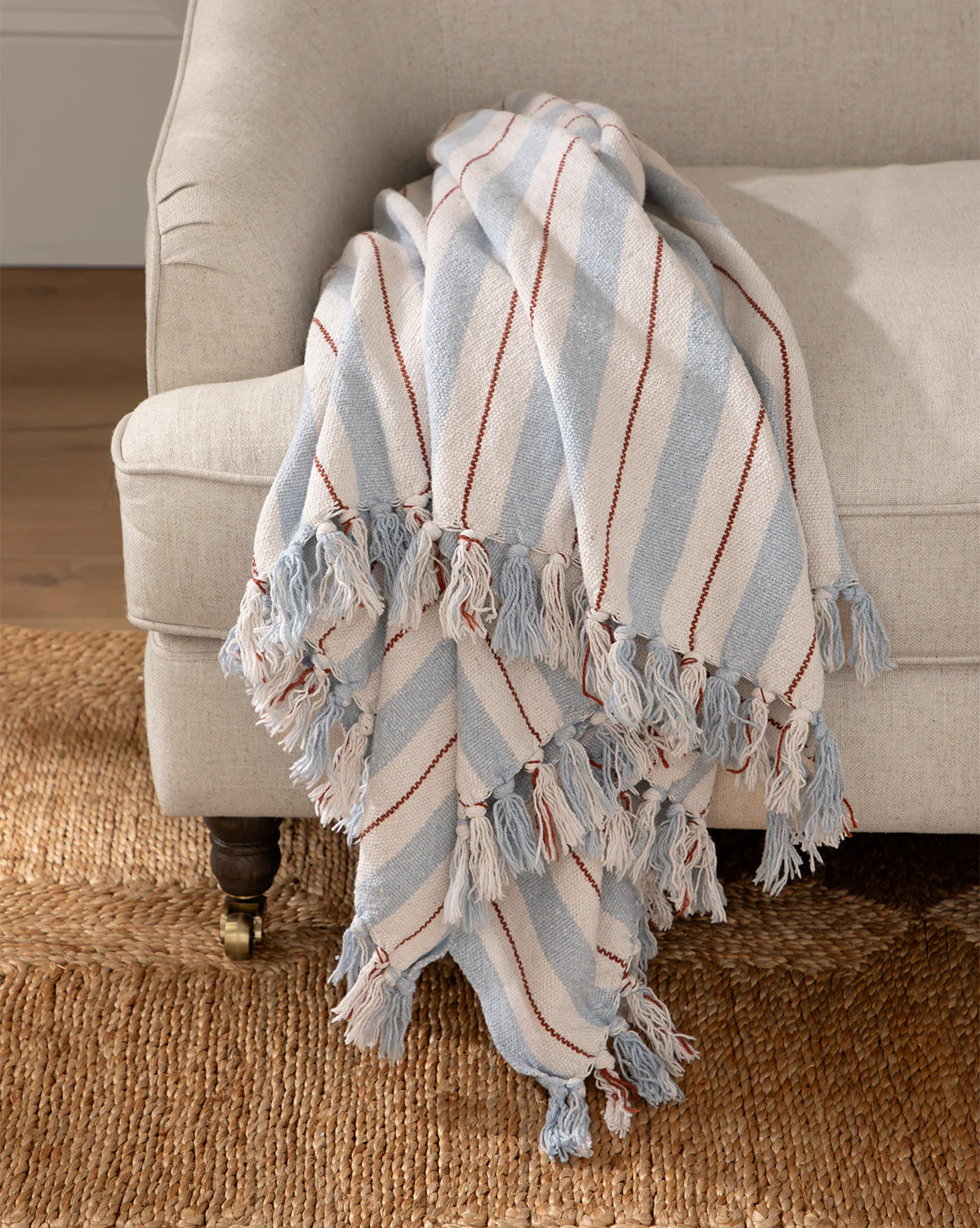 Two-tone Striped Cotton Throw | McGee & Co. (US)