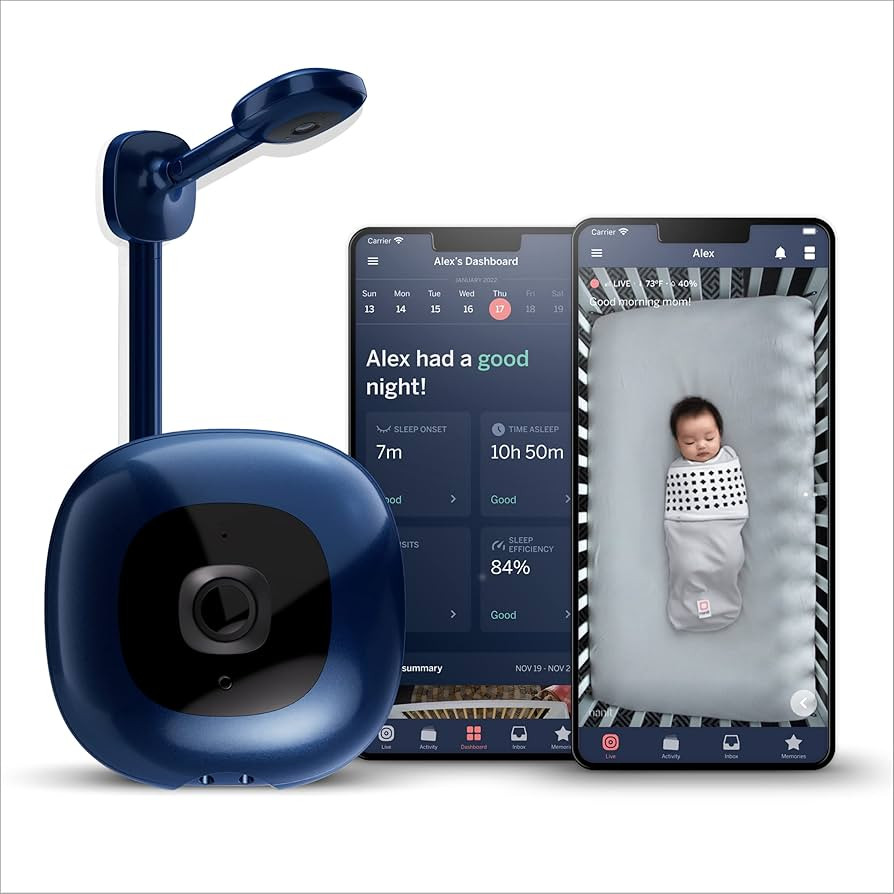 Nanit Pro Smart Baby Monitor & Wall Mount - 1080p Secure Wi-Fi Video Camera, Sensor-Free Sleep & ... | Amazon (US)