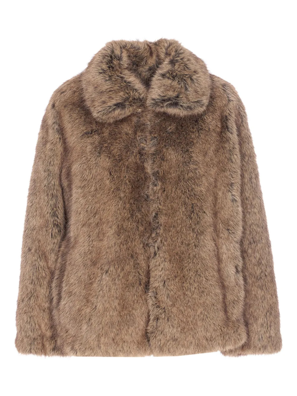 LIU JO faux-fur Jacket | Brown | FARFETCH | Farfetch Global