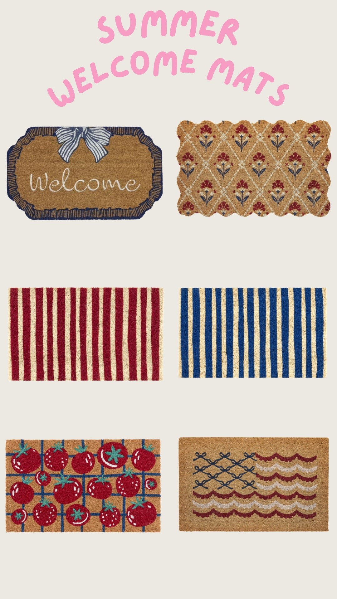 The perfect affordable welcome mats for summer! 

#LTKSeasonal #LTKHome