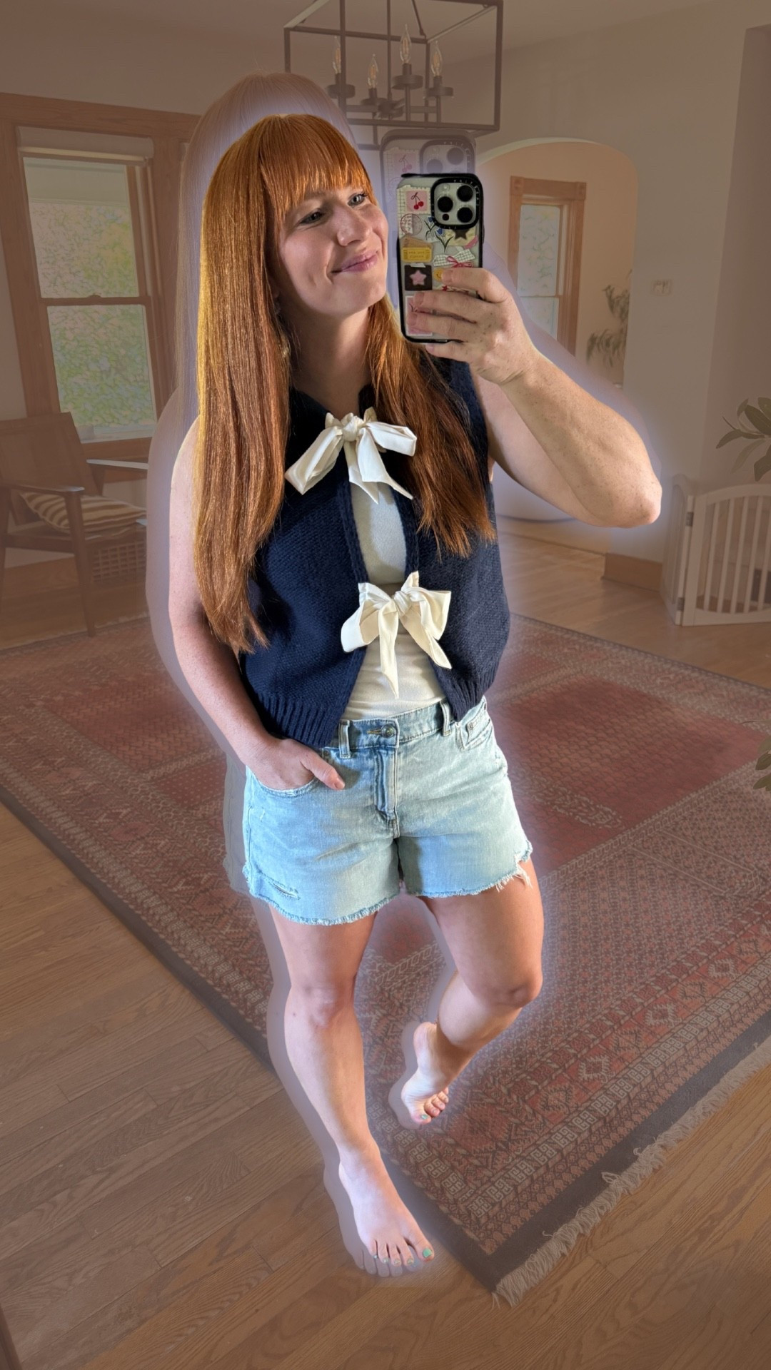I’ve been living in these shorts all summer. They are my all time favorite. This bow sweater vest can be worn with the bows in front or in the back. It’s so cute!! 

#LTKWomens #LTKSummer

#LTKFindsUnder50