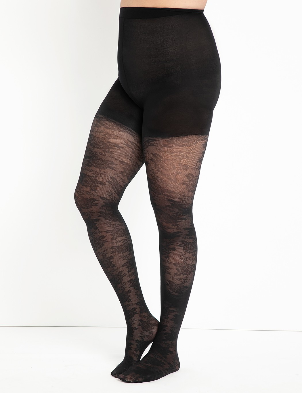 Lace Tights | Eloquii
