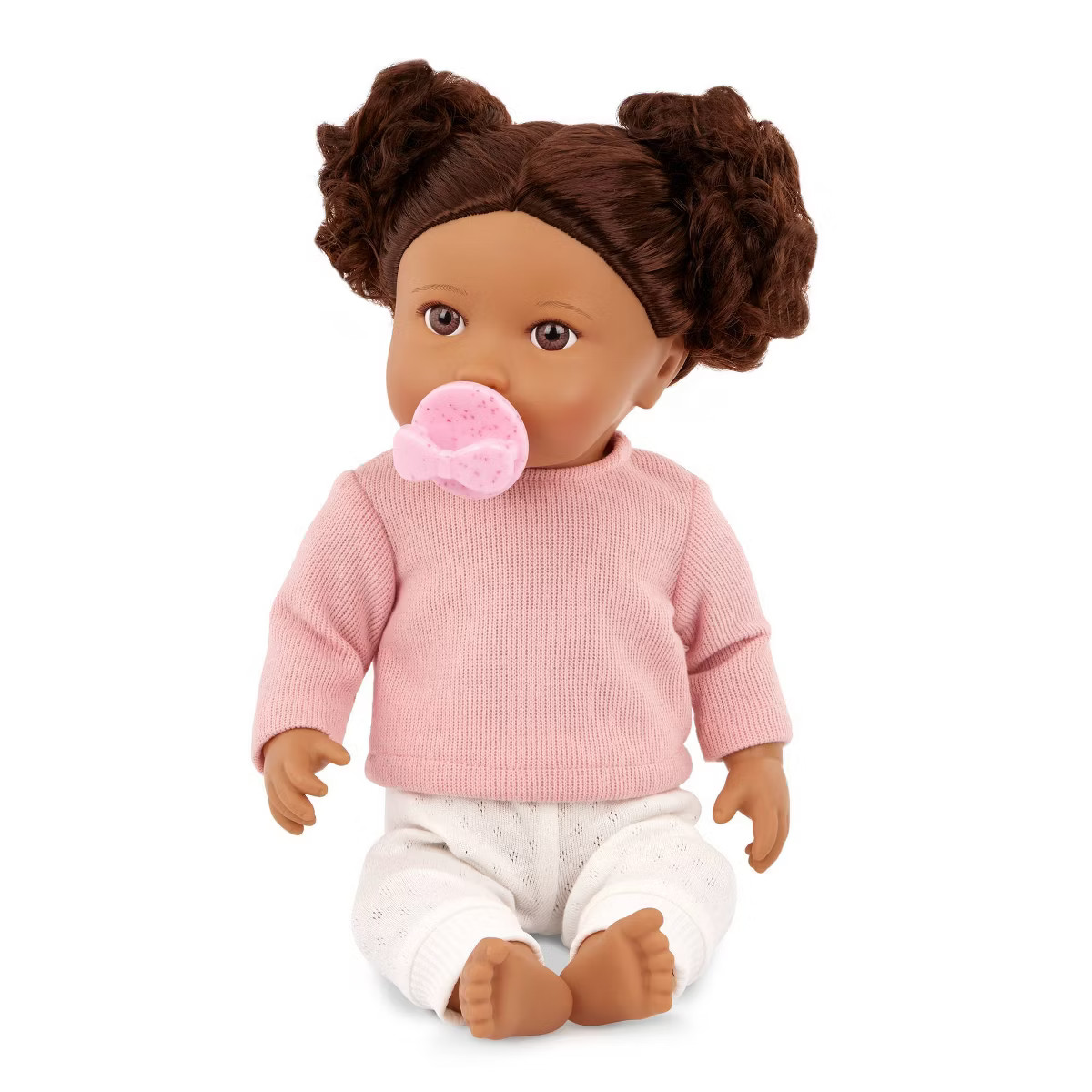 LullaBaby 14" Baby Doll with Wavy Dark-Brown Hair & Brown Eyes | Target