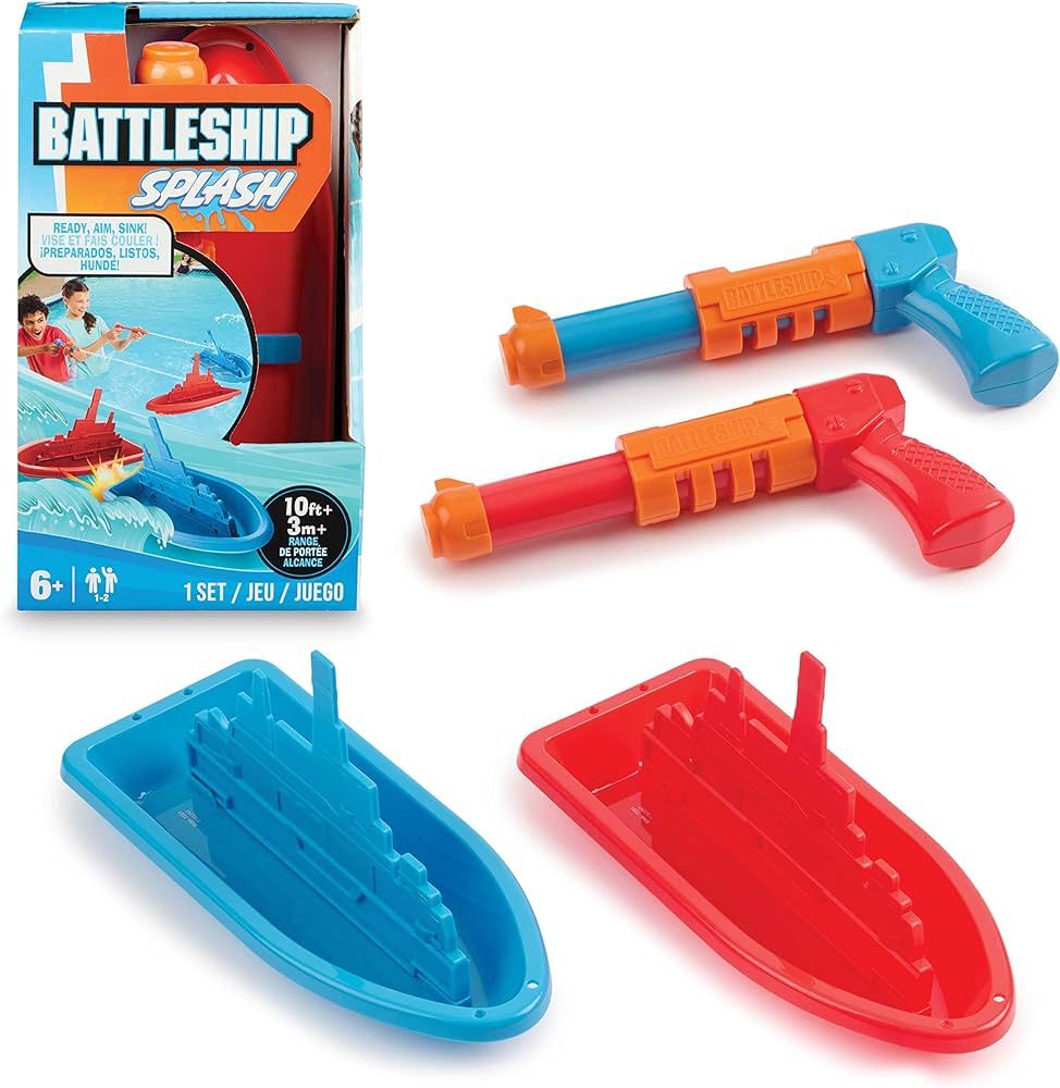 Hasbro Battleship Splash Game – Backyard Water Toys for Outdoor Summer Fun | Amazon (US)