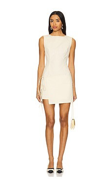 LIONESS Ballerina Wrap Mini in Butter from Revolve.com | Revolve Clothing (Global)