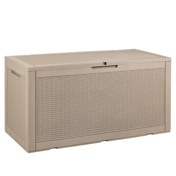 100 Gallon Water Resistant Plastic Deck Storage Container Box | Wayfair North America