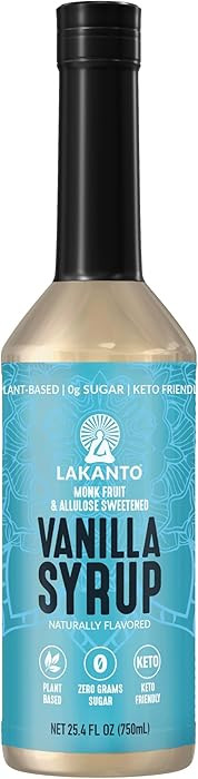 Lakanto Simple Flavoring Syrup - Monk Fruit Sweetener with Allulose, Perfect for Coffee, Tea, Coc... | Amazon (US)